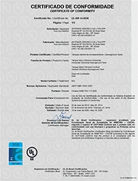 Certificado INMETRO - Tanques aéreos