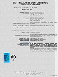 Certificado INMETRO - Tanques subterrâneos